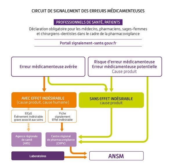 Circuit de déclaration des erreurs médicamenteuses