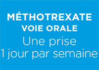 méthotrexate voie orale : Une prise 1 jour par semaine